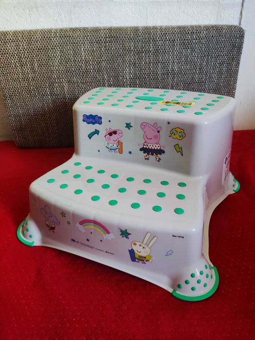 Podest dla Dziecka Dzieci dwustopniowy stołek taboret Świnka Peppa Pig