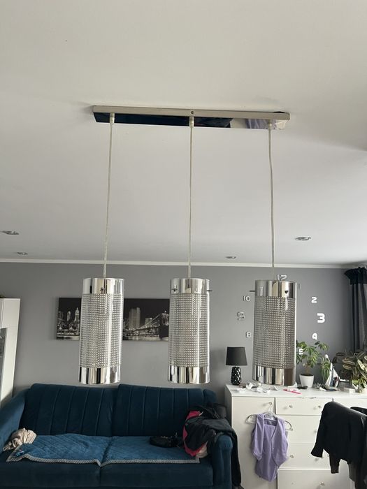 Lampa wisząca  szklana