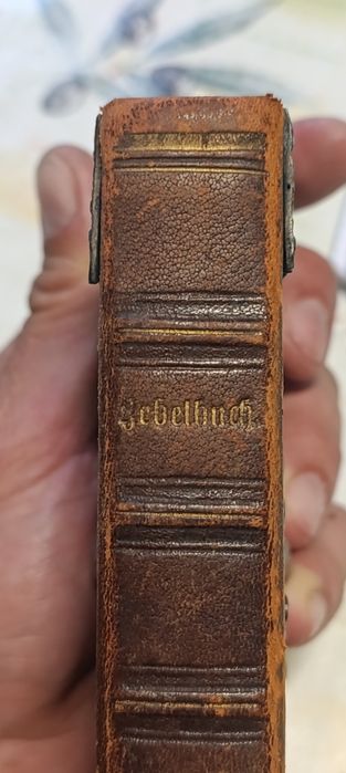Stara Biblia 1875 niemcy srebrna