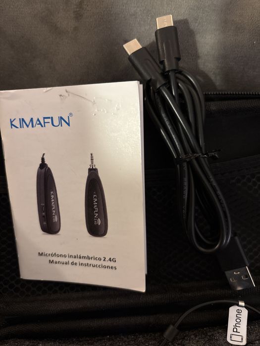 Kimafun sistema de microfone sem fios para telemóvel / PC