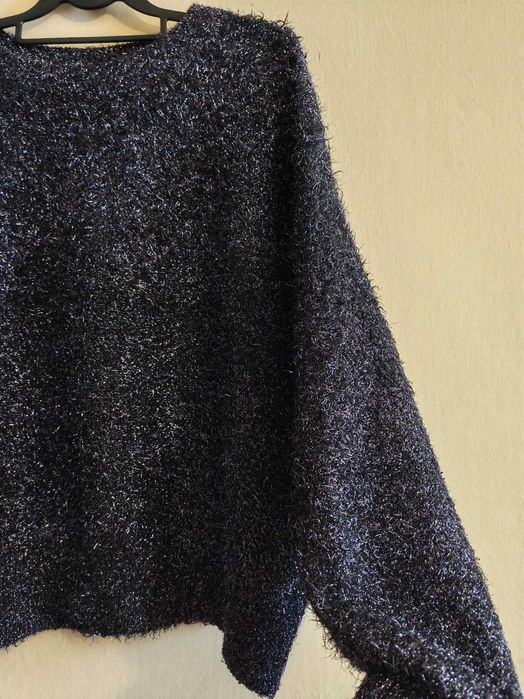 Sweter z metaliczną nitką L H&M