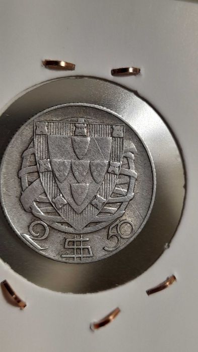 Moeda 2.5 Escudos 1948 Prata