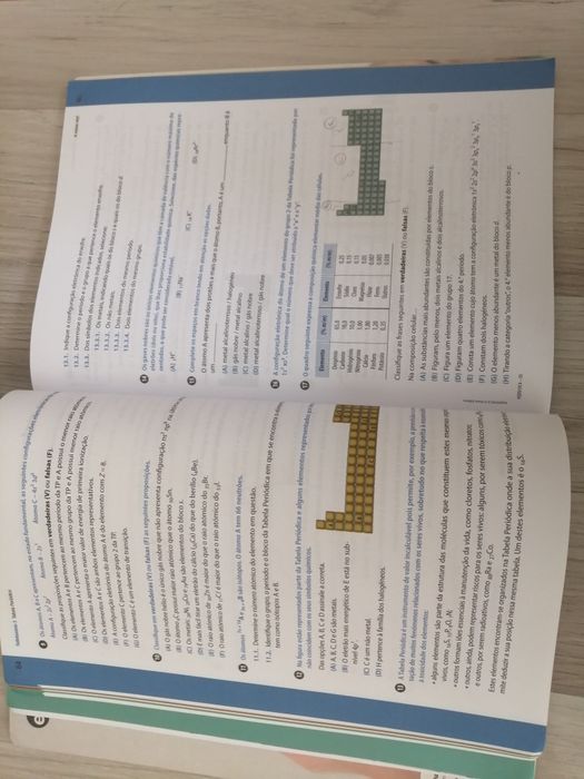 Caderno de atividades de Química 10°ano