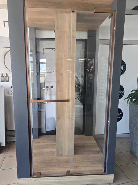 drzwi prysznicowe Radaway model Furo SL DWJ 100 cm prawe kolor miedź