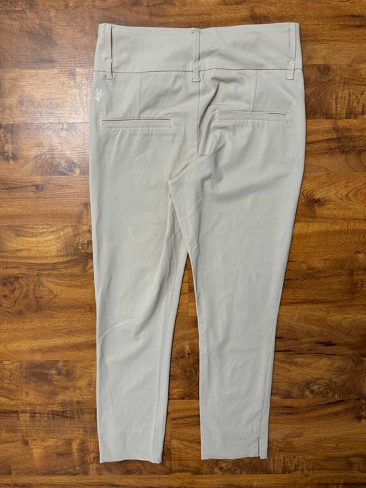 Eleganckie kremowe bawełniane spodnie chinos chinosy House of Lola XS