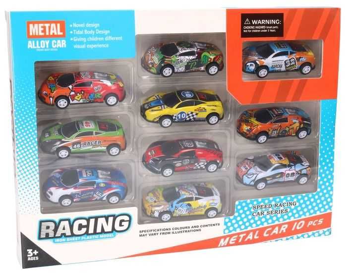 Auta zestaw 10szt do garaży i tras