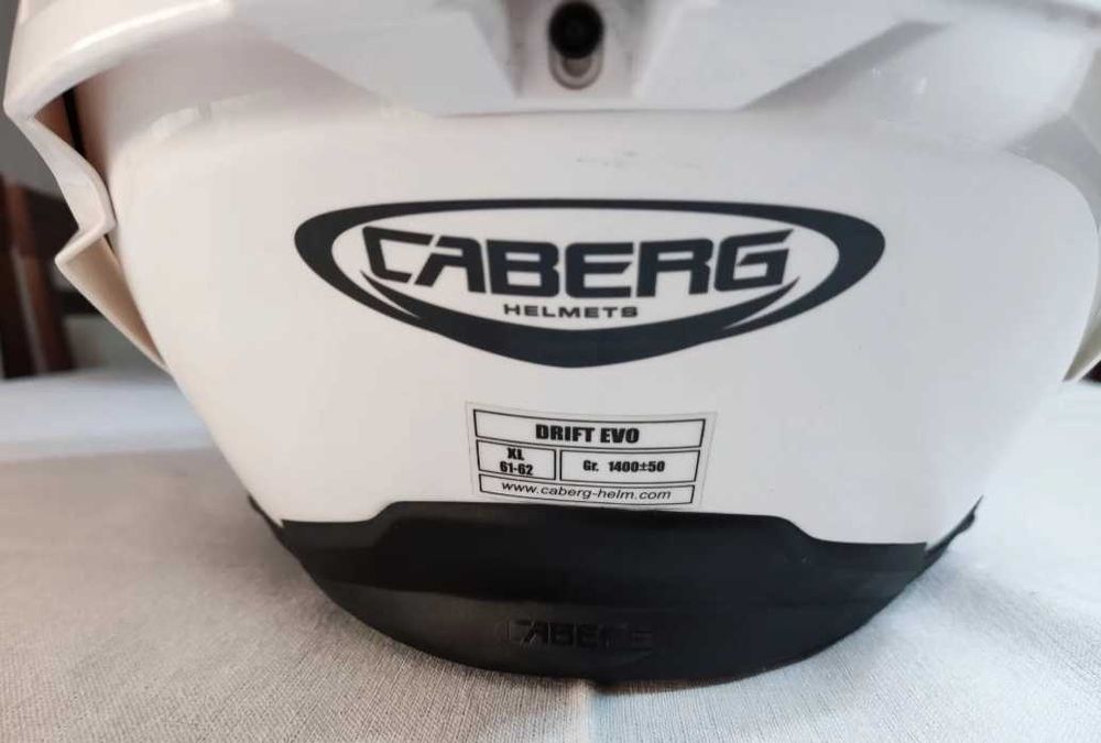 Caberg Evo drift  kask okazja XL bialy