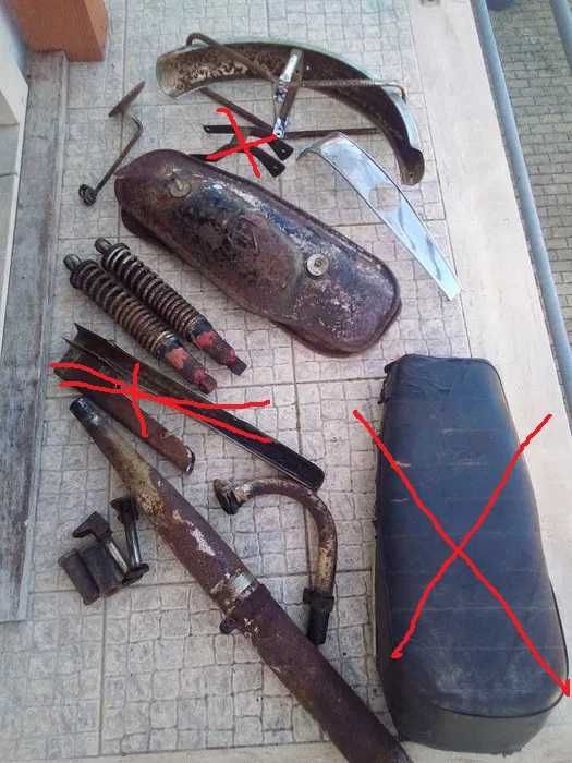 Diversas Peças Motorizada Macal M70 com Motor CASAL 5