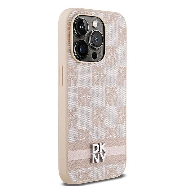 Etui DKNY Leather Checkered Mono Pattern & Printed Stripes na iPhone 1