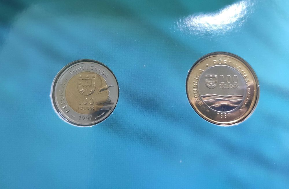 Moedas Escudos em carteira BNC 1997 sem Caixa Exterior