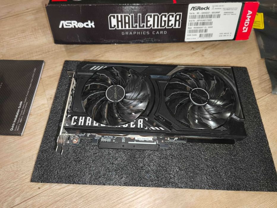 Karta Graficzna ASRock AMD Radeon RX 9060 XT Challenger OC 16GB GDDR6  # Prawie Nowa # Gwarancja