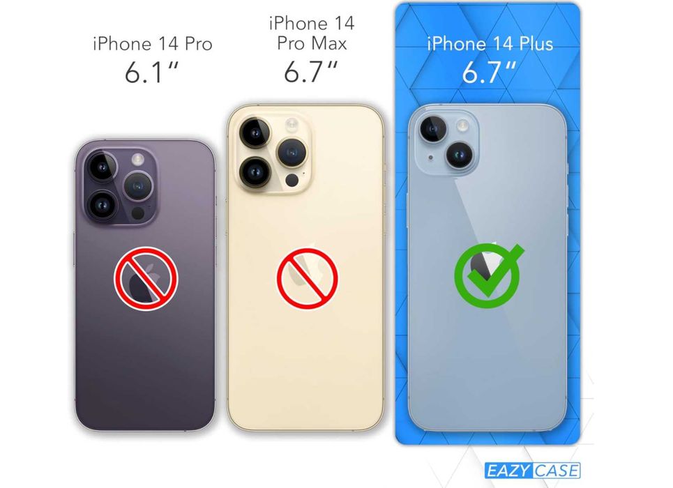 EAZY CASE - Silikonowe etui na iPhone 14 Plus Case 6,7” Czarne
