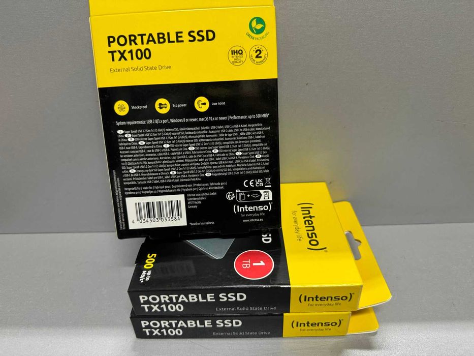 Зовнішній SSD диск Intenso TX100 1TB Новий!
