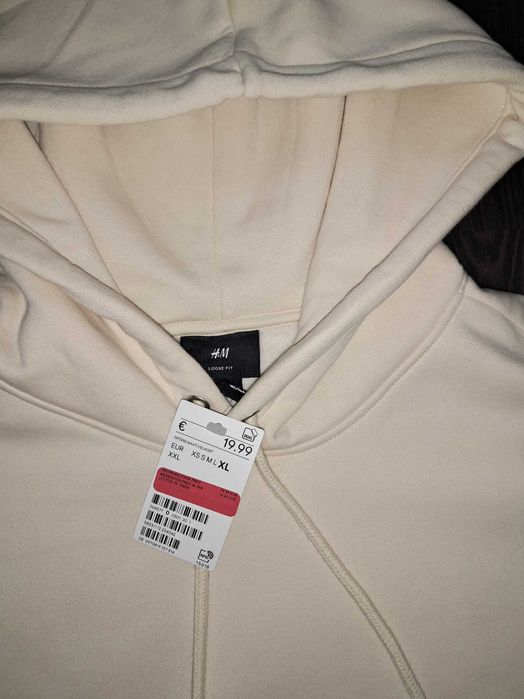 Мужское худи H&M Новое Теплое Большого размера XXL 54