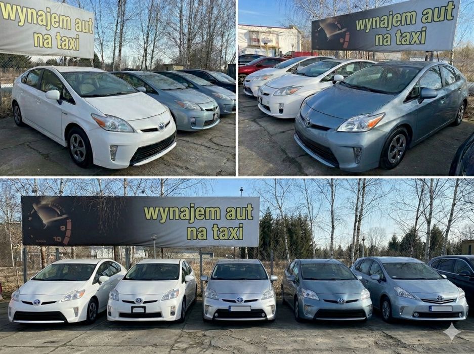Wynajem aut taxi uber bolt freenow toyota prius 3 prius plus