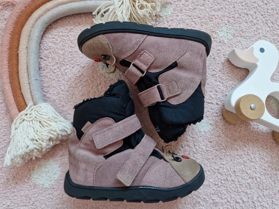 Buty zimowe kozaki śniegowce Mrugała barefoot Heli Pony 29