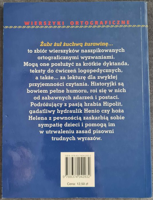 Wierszyki ortograficzne. Żubr żuł żuchwą żurawinę...