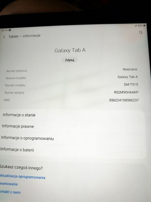Tablet Samsung Galaxy Tab A SM-T515