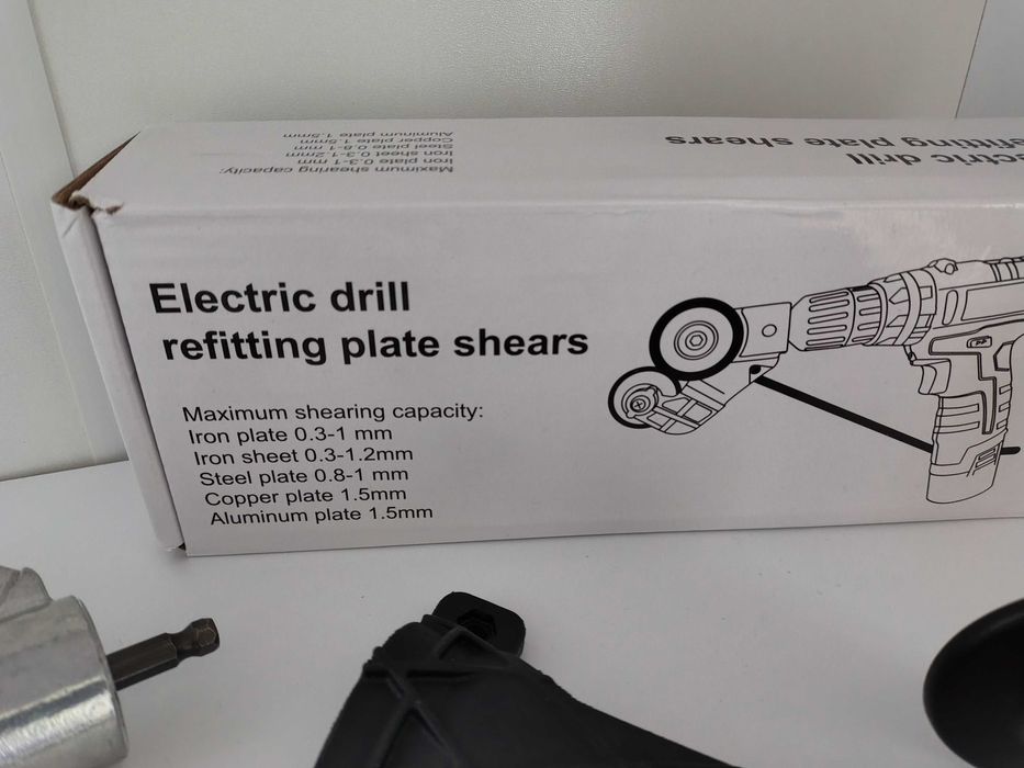 Adapter do cięcia blachy na wkrętarkę/ wiertarkę / Nożyce do blachy