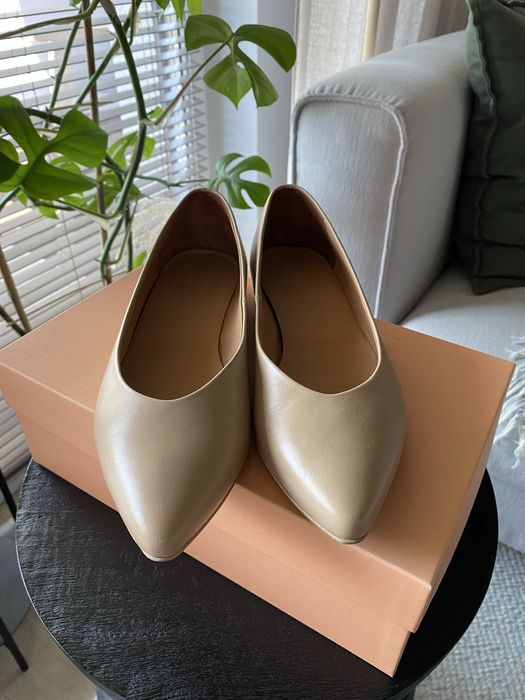 Buty baleriny Anis Mari 37 beżowe cielisty róż