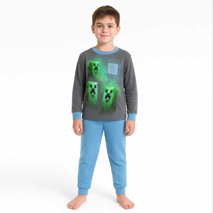 Утеплена піжама 4 моделі,з гри Майнкрафт, футера з начосом,116-140