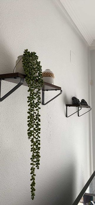 Kwietnik dekoracja ścienna loft 3 sztuki rustykalne zestaw