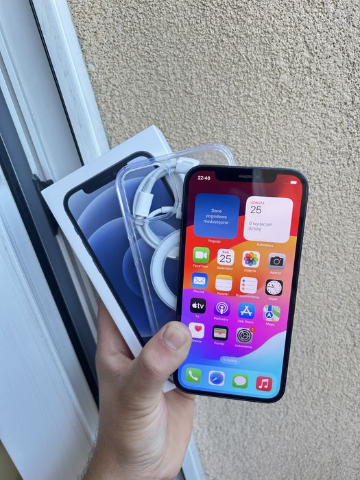 iPhone 12 128GB Północ (Midnight) | Stan Jak Nowy | Bateria 93% | Oryginał