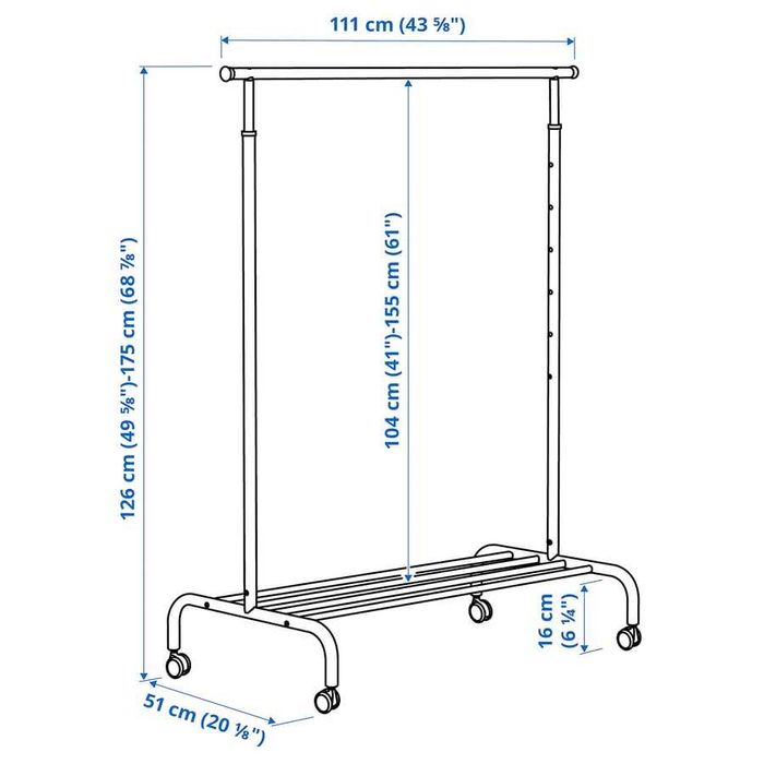 Charriot / Suporte para Cabides
