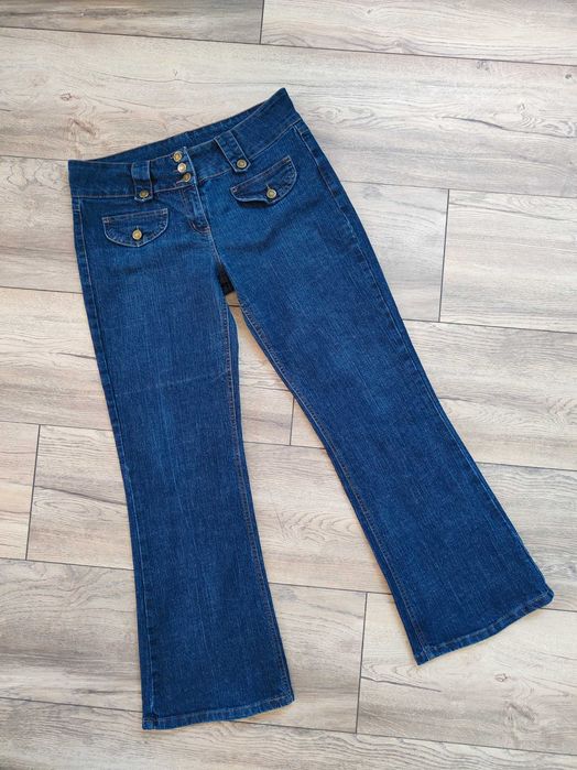 Spodnie jeansowe Dzwony Vintage Szerokie Atmosphere 42 vintage