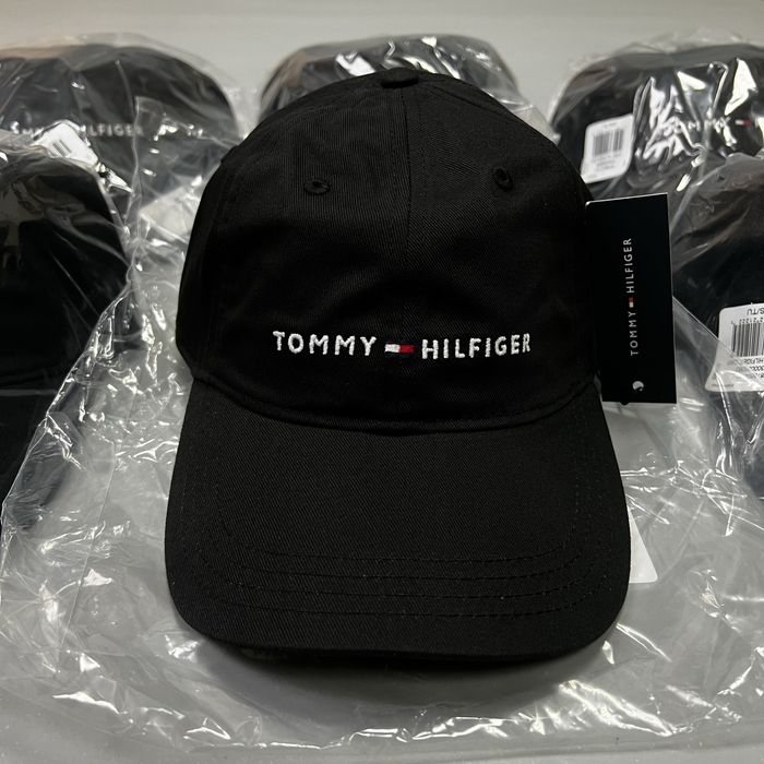 Tommy Hilfiger оригинал кепка новая чёрная на лето лого (NEW)