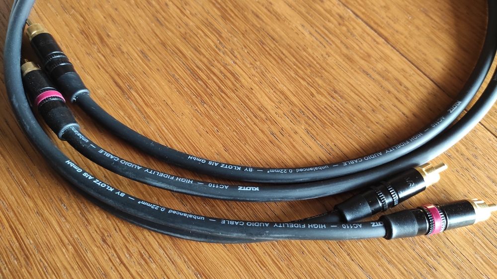 Cabos audio RCA Klotz/Neutrik