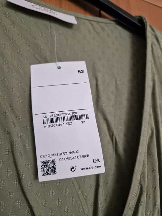 Nowa bluzka C&A r.52 wiskoza plus size