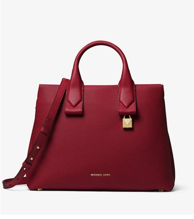 Бордова стильна класична сумка Michael kors