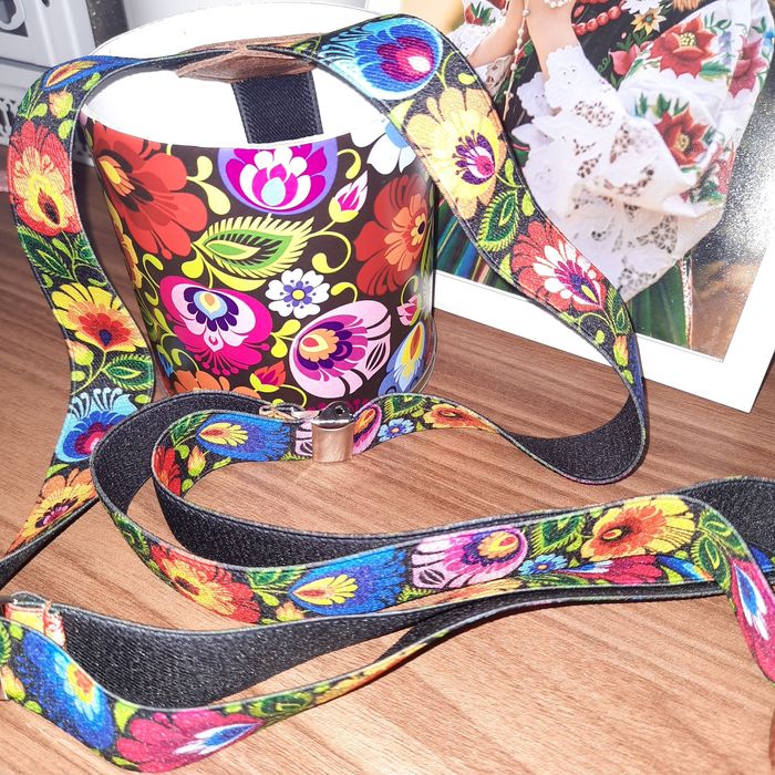 Szelki łowickie czarne