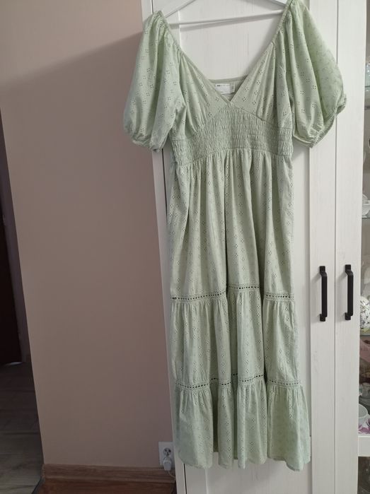 ASOS, długa, ażurowa sukienka damska