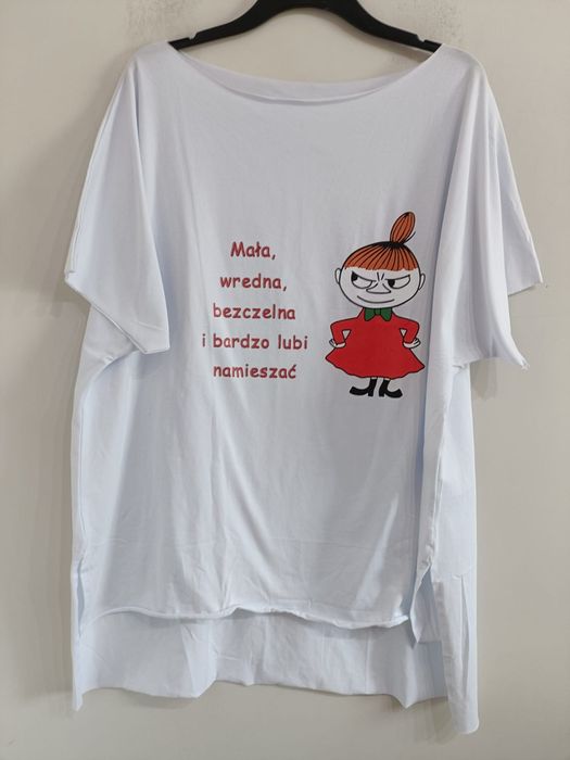 Bluzka bawełniana tunika plus size luźna 50/52/54/56 mała mi