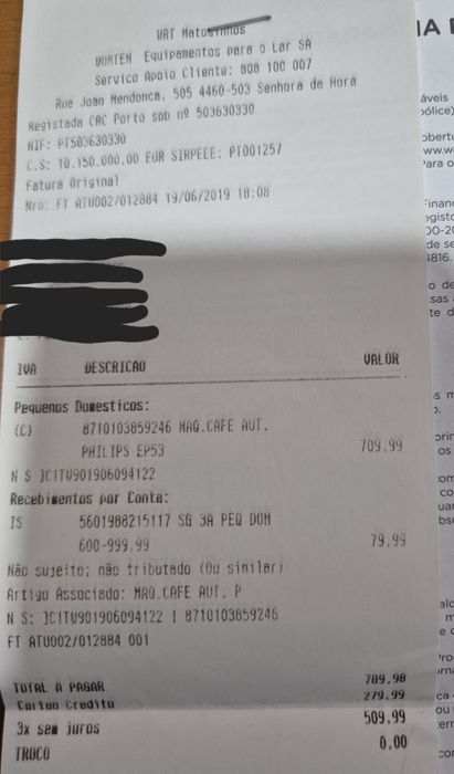 Máquina de café PHILIPS