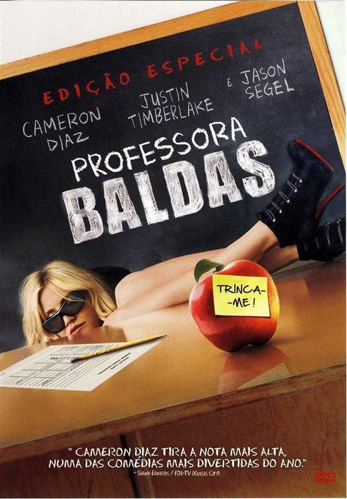 DVD PROFESSORA BALDAS Filme Cameron Diaz LEGENDAS em Português Justin