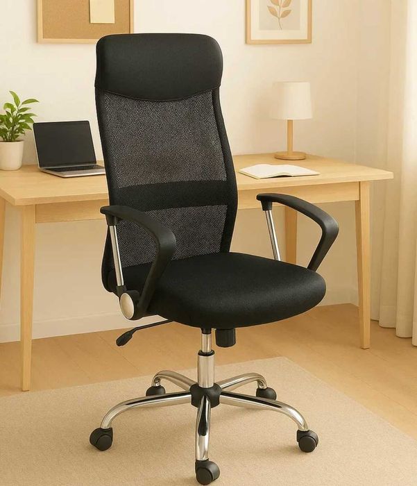 Комп'ютерне крісло з ергономічною спинкою, для дому та офісу