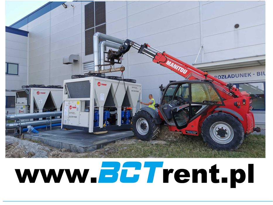 Podnośnik zwyżka ładowarka teleskopowa, minikoparka, zagęszczarka