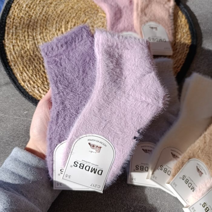 Дитячі теплі шкарпетки з шерсті норки, детские термо носки норка