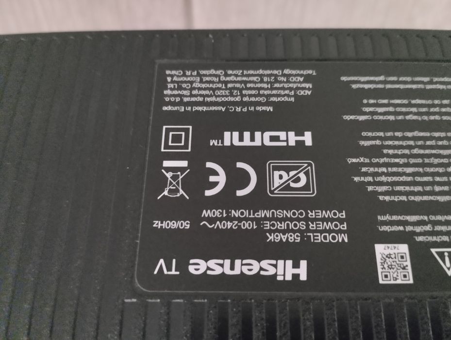 SmarTv 58 polegadas Ultra4k Hisense 58A6K