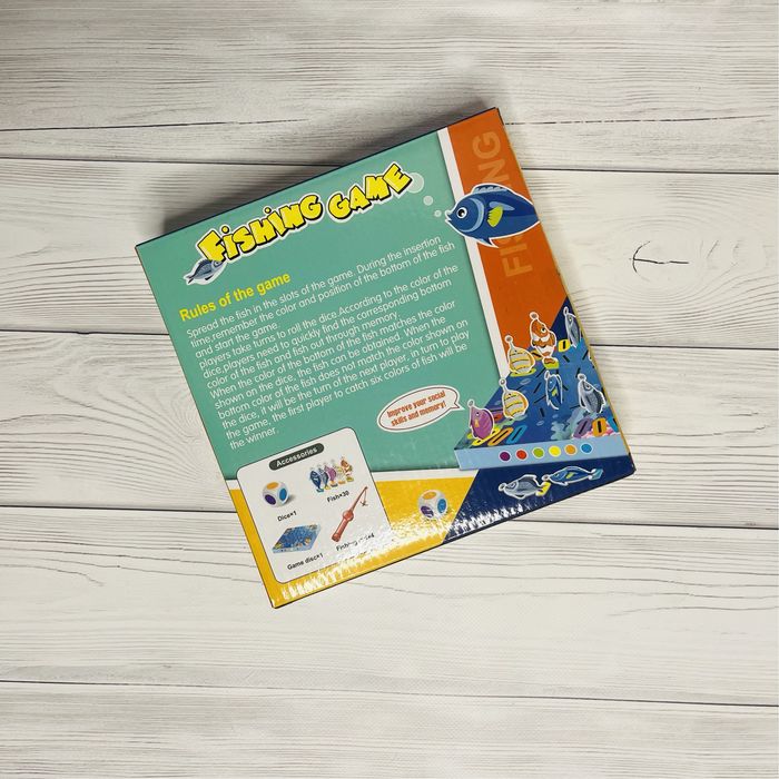 Рибалка дитяча з гачками, гра на розвиток памʼяті