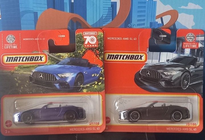 Mercedes-amg sl 63 matchbox conjunto 2