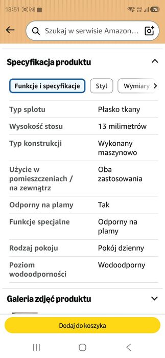 Dywan 120x170 cm_czarny w kwiaty_czerwony_zielony_niebieski_kremowy