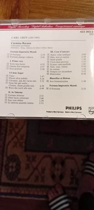 Cd de carmina burana
