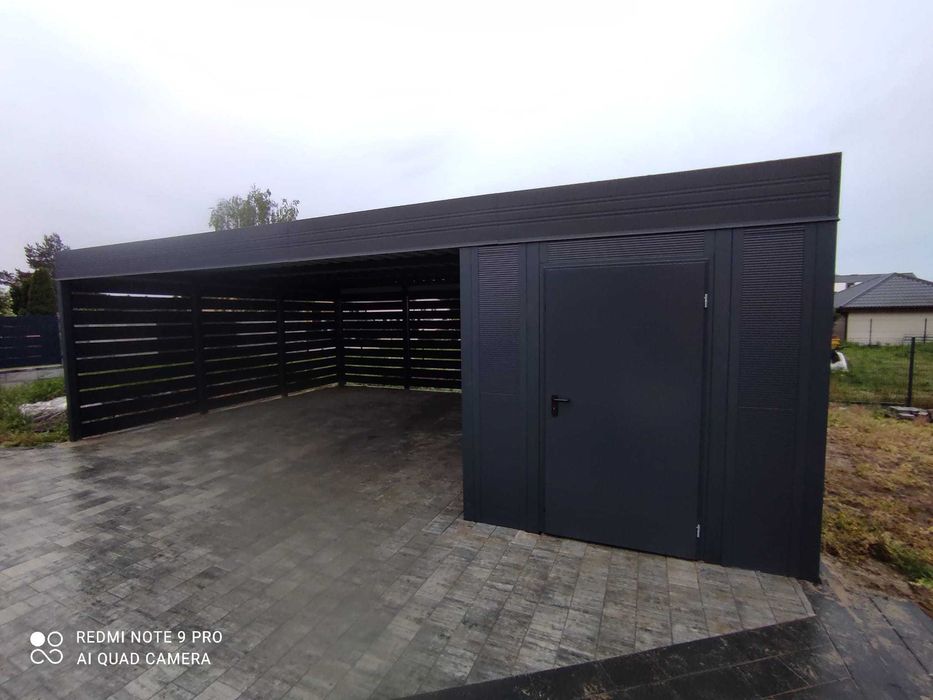 Stalowy carport wiata garażowa zadaszenie na wymiar