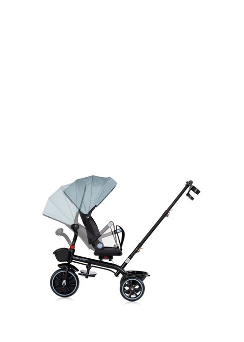 Triciclo com Capota e Pega para os Pais Max Sport de CHIPOLINO Matcha