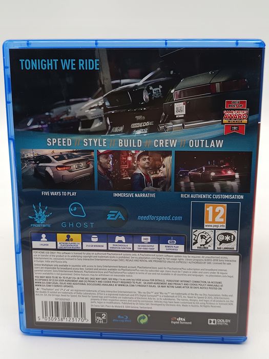 need for speed playstation 4 (ps4) pudełkowa