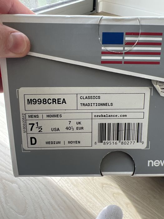 New Balance 998 “Made in USA” 40.5/41